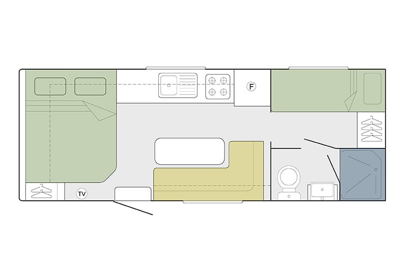 2050 EWB REAR ENSUITE BUNK Layout